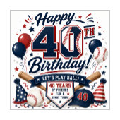 野球50歳の誕生日パーティー 缶クーラー