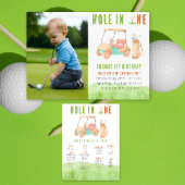 Hole In One First Birthday Party 招待状