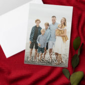 Merriest Christmas Elegant Typography Photo シーズンカード (この独立クリエイターのコレクションをカスタマイズ。)