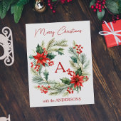 差出人住所ラベルクリスマスリース ラベル