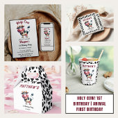 Holy Cow! 1st Birthday | Animal First Birthday  招待状