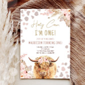 ボホホーホーホーチカウハイランドパンパスファースト誕生日 招待状