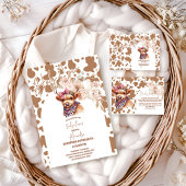 聖牛高地の牛の赤ちゃんシャワー赤ちゃんシャワー 招待状