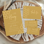 はちみつミニマルの赤ちゃんシャワーベビー エンクロージャーカード