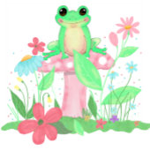 Froggie Fun Frog Baby Shower Invitation Girl 招待状