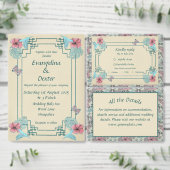 Humming bird and Hibiscus - Wedding RSVP card (この独立クリエイターのコレクションをカスタマイズ。)