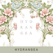 エレガント紫陽花アールヌーボー結婚ズ 招待状