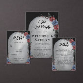 Headstone Floral Gothic Wedding RSVP (この独立クリエイターのコレクションをカスタマイズ。)