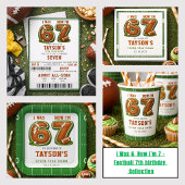 I Was 6, Now I’m 7 – Football America 7th Birthday 招待状