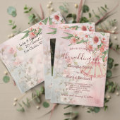 ヴィンテージ赤面ド結婚レス 出欠カード (この独立クリエイターのコレクションをカスタマイズ。テスト)