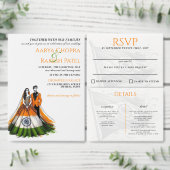 インドカップル結婚ハート フェイバーバッグ (この独立クリエイターのコレクションをカスタマイズ。)