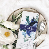 ソフトイスタイリッシュンジゴとブルー結婚ズ プレイスカード