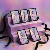 Iridescent holographic Hair Stylist Beauty Salon 名刺