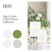 Elegant Garden Tea Bridal Shower Backdrops Banner タペストリー