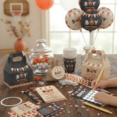 男の子だ！バスケ赤ちゃんシャワーおむつラッフル エンクロージャーカード