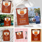 It's Game time! Funny Basketball theme Birthday  ラウンドシール