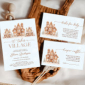 村で冬の赤ちゃんシャワーが楽しめる ポスター