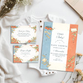 Italian Café Doodle Baby Shower Diapper Raffle エンクロージャーカード