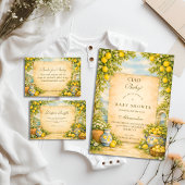Italian Lemon Garden Baby Shower 招待状