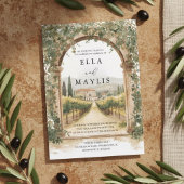 Italian Vineyard Wedding  メニュー