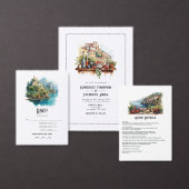 コモ湖イタリアン行き先結婚式 メニュー (この独立クリエイターのコレクションをカスタマイズ。)