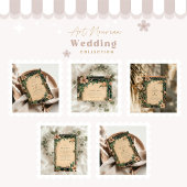 アイボリー開花アールヌーボー結婚ズ サンキューカード