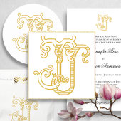 編集可能カラーJJモノグラムJJロゴナプキン スタンダードカクテルナプキン