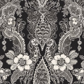 レースフローラ調和 スクエア壁時計