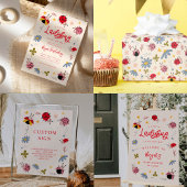 小さなLadybug虫の赤ちゃんシャワー スタンダードカクテルナプキン