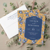 花のウェディング招待状のデザイン ペーパープレート (この独立クリエイターのコレクションをカスタマイズ。テスト)