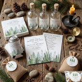 Last Trail Camping Bachelorette Weekend Itinerary 招待状