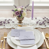 Wedding Simple Lavender Purple 招待状