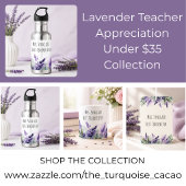 Personalized Lavender Flowers Teacher Appreciation Tシャツ