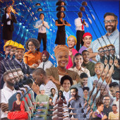 指導力を発揮するために馬の態度を取る 案内ポストカード