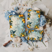 Lemon Blossom Garden Wedding 招待状