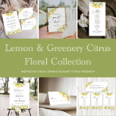 Citrus Lemon Wedding All in One Invitation オールインワン招待状