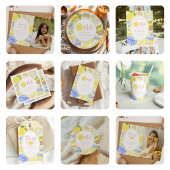 Lemon Citrus Summer Lemonade 1st Birthday Party  スタンダードカクテルナプキン