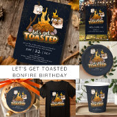 たき火レッツトースト誕生日へようこそ 横断幕