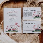 Let's Par-tee Golf Baby Shower スクエアシール