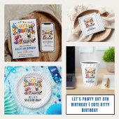 Let’s Pawty Cat 5th Birthday | Cute Kitty Birthday Tシャツ