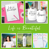 Life is Beautiful Blogブランドサイト 缶バッジ