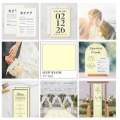 Butter Yellow Timeless Wedding RSVP