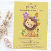 Lion Cub Baby Shower Invitation 招待状