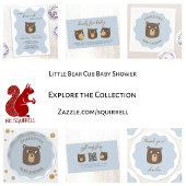 Little Bear Cub Baby Shower Gift Registry Website エンクロージャーカード