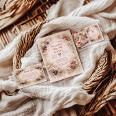 Little Berry Celebration 1st Birthday 招待状