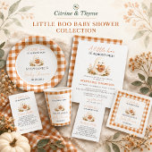 All In One Little Boo Ghost Fall Baby Shower 招待状