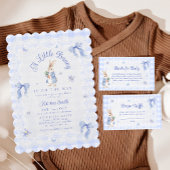 Peter Rabbit Gingham Baby Shower Diaper Raffle ポスター