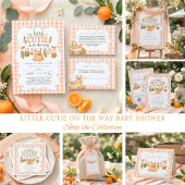 Clothesline Little Cutie is on the Way ベビーシャワー 招待状