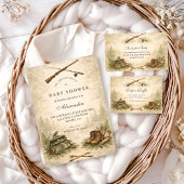 Little Hunter Woodland Adventure Baby Shower 招待状