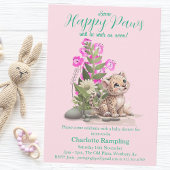 リトルヒョウ赤ちゃんシャワーありがとう エンクロージャーカード